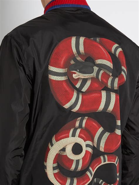 bomber gucci uomo serpente|Gucci Bomber Jackets for Men .